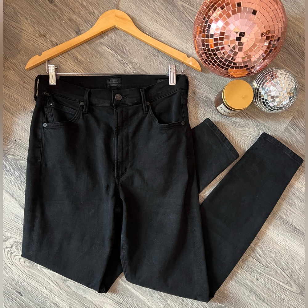 Citizens of Humanity Chrissy High Rise Black Skinny Jeans Size 30